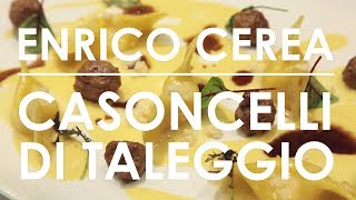 TALEGGIO CASONCELLI WITH CREAM OF CORN AND SAUSAGE RECIPE [upl. by Yspyg]