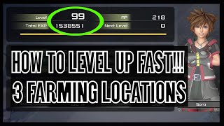 Kingdom Hearts 3 How to Level up FAST 30000 XP every 1 Minute Leveled Out Trophy  Achievement [upl. by Trebliw]