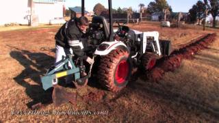 How to plow your garden with a compact tractor [upl. by Gorski]