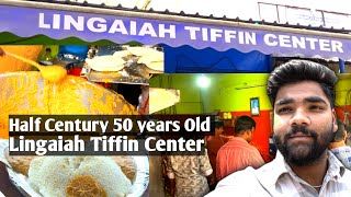 Lingaiah Tiffin Center 😋  50 years Old Tiffin Center in Hyderabad Mallepally  IMVRAVI [upl. by Raseac735]