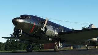 Beginners guide to starting the Douglas DC3 from cold and dark in Microsoft Flight Simulator [upl. by Beckman263]