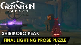 Genshin Impact  Lighting Probe Puzzle Shirikoro Peak [upl. by Anitroc]