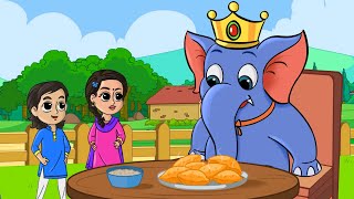 Hathi Raja Kahan Chale Nursery Rhyme  हाथी राजा कहाँ चले  FunForKidsTV  Hindi [upl. by Canfield]