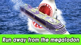 EN 97 Run away from the megalodon kids education learn animals name CollectaㅣCoCosToy [upl. by Stranger]