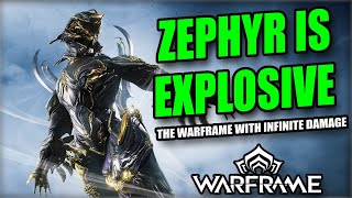 This BIRD Has NUKES Zephyr Prime Build  Warframe 2024 [upl. by Folberth]