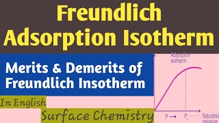 Freundlich Adsorption IsothermAdvantage and DisadvantageGTScienceTutorial [upl. by Eiclek]