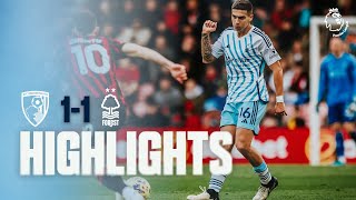 HIGHLIGHTS  BOURNEMOUTH 11 NOTTINGHAM FOREST  PREMIER LEAGUE [upl. by Ecertak]