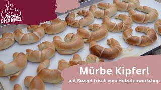 So lecker werden diese mürben Kipferl mit Vorteig  Ein Rezept vom Holzofenworkshop [upl. by Nuli]