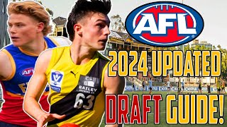 2024 AFL Draft Updated Phantom Guide [upl. by Yenrab]