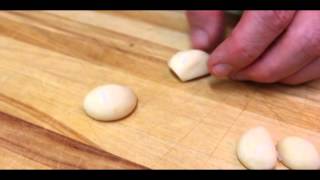 Cut Garlic Cloves with Chef Eric Crowley Chef Erics Culinary Classroom Los Angeles CA [upl. by Ethan]