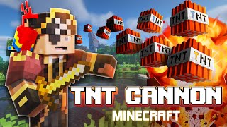 How to build TNT Cannon in Minecraft [upl. by Gilly]