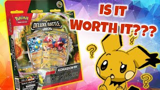 Is the New Pokemon Koraidon ex Deluxe Battle Deck Worth It [upl. by Leamsi]