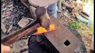 Making a Puukko Knife from Scrap Metal [upl. by Eyahsal]