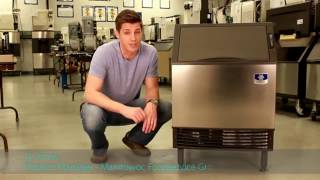 How to Clean an Ice Machine  Manitowoc UY0140A NEO Undercounter Ice Machine [upl. by Schroer644]