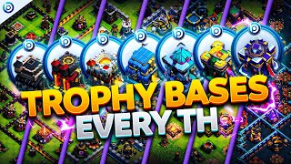 NEW Best TROPHY BASES for Every TH 2023  After Balance Changes [upl. by Peacock]