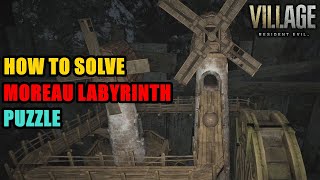 How to Solve Moreau Labyrinth Puzzle Resident Evil Village [upl. by Ahsoym]