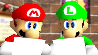 Mario and Luigi Mail Day SM64 [upl. by Eisso]