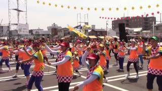 よさこい列伝2017・でけでけ隊（銭形よさこい・やぐら会場）【香川県観音寺市】（平成29年・2017） [upl. by Courtney685]