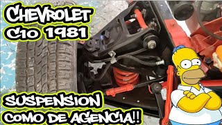 🔥RESTAURACION COMPLETA PICK UP CHEVROLET C10 1981🔥CAMBIO DE HORQUILLA Y RESORTES DE LA SUSPENSION🔥 [upl. by Tterrag323]