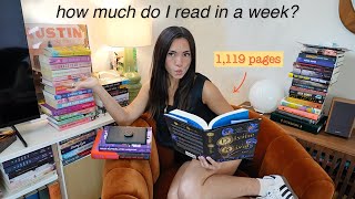 READING DIARIES ⭐️  how much I realistically read in a week [upl. by Emlin]