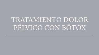 Tratamiento del dolor crónico con infiltraciones de botox [upl. by Asiled]