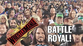 WWE ACTION FIGURE BATTLE ROYAL MATCH WRESTLEMANIA 35 ANDRE THE GIANT MEMORIAL EDITION [upl. by Fachan]