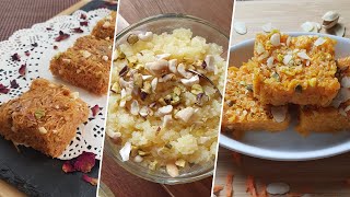 3 Eid Dessert Recipes  Semai Borfi  Egg Halwa  Gajor er Borfi  Ghoroa Cooking [upl. by Ruthanne]