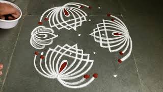 Margazhi maadham padikolam collections Simple muggulu designs easy rangoli designs [upl. by Eicram]