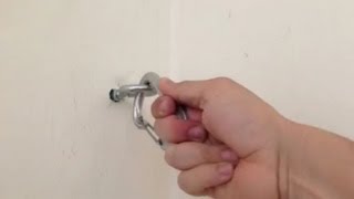 How to install Eye Bolts to hang your hammock indoors  Solid Concrete or Cinder Block [upl. by Nahshunn307]