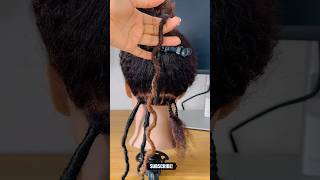 How to install Faux Locs fauxlocs fauxlocstutorial [upl. by Adiesirb]