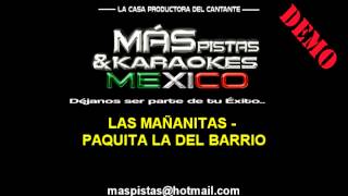 Las mañanitas karaoke pista Paquita la del Barrio [upl. by Richardson398]