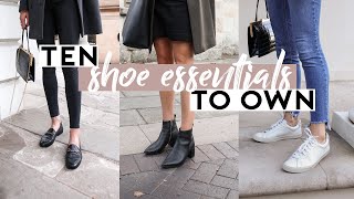 10 ESSENTIAL SHOES EVERY WOMAN SHOULD OWN Minimalist Wardrobe Basics 101 Shoe Guide  Mademoiselle [upl. by Kolnick]