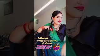 hairstyle tutorialnavratri hairstyle365day365hairstylechallenge hairstylesforfestiveseason [upl. by Tserrof]