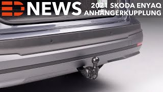 Skoda Enyaq Anhängerkupplung Anhängelast und Stützlast vom Skoda Enyaq iV 60  80 [upl. by Nylra192]