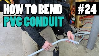 Heating and Bending PVC Conduit  BENDING 90s OFFSETS and BOX OFFSETS [upl. by Ahrendt]