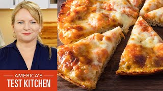 How to Make the Crispiest Cheesiest CastIron Pan Pizza [upl. by Abshier]