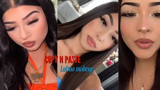 Copy and paste Latina makeup TikTok compilation makeup latinamakeup tiktok tutorial [upl. by Netsud]