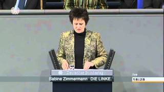 Sabine Zimmermann DIE LINKE Arbeitslosengeld statt Hartz IV [upl. by Sparkie]