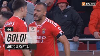 Golo Arthur Cabral Benfica 21 Braga Taça de Portugal 2324 [upl. by Manvel]