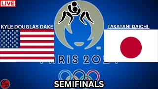 2024 PARIS OLYMPICS USA KYLE DOUGLAS DAKE vs JAPAN TAKATANI DAICHI MENS WRESLING SEMI LIVE GAME CAST [upl. by Adiel616]