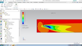 CFD on Airfoil in Nx Floefd [upl. by Merras]