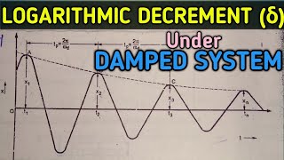 Logarithmic Decrement for Damped System  DOM  GTU [upl. by Rudyard]