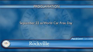 World Car Free Day Proclamation [upl. by Calise]