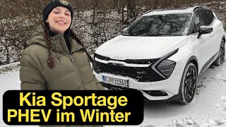 Nix getankt nur geladen der Kia Sportage Plugin Hybrid im Winter 4K  Autophorie [upl. by Aciemaj]