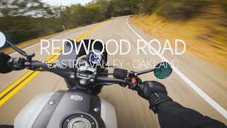 Redwood Road  Castro Valley to Oakland  XSR900  Stock Exhaust  4K POV [upl. by Verras]