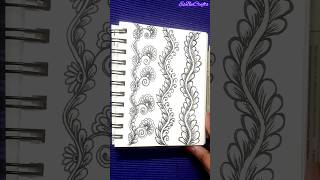 3 Easy Zentangle Patterns  Zentangle Art arttutorial art shorts reels drawing sketch [upl. by Ruzich574]