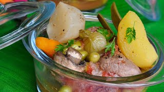 Recette  Navarin d’agneau et ses petits légumes [upl. by Ahsirtap]