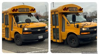 Durham School Services Thomas Minotour School Buses 40882 and 40872 arriving at the School 41924 [upl. by Aratnahs609]