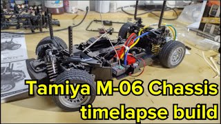 Tamiya 58698 Lotus Europa M06 Chassis build timelapse [upl. by Thamora]