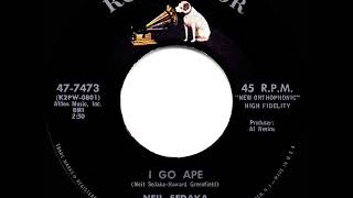 1959 HITS ARCHIVE I Go Ape  Neil Sedaka [upl. by Roxanne]